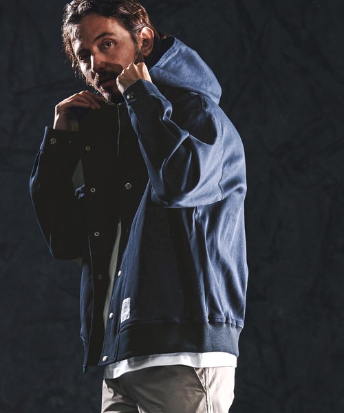 wjk reluxe(ダブルジェーケーリラックス)の「mj11338-stretch dot button parka ドットボタンパーカー(WR26S-09)(その他アウター・メンズ・ブラック/ホワイト/ネイビー・L/M/S)」の11枚目の写真