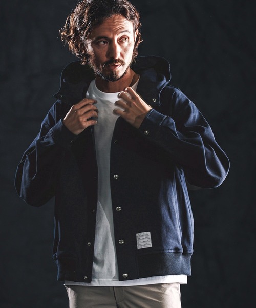 wjk reluxe(ダブルジェーケーリラックス)の「mj11338-stretch dot button parka ドットボタンパーカー(WR26S-09)(その他アウター・メンズ・ブラック/ホワイト/ネイビー・L/M/S)」の12枚目の写真