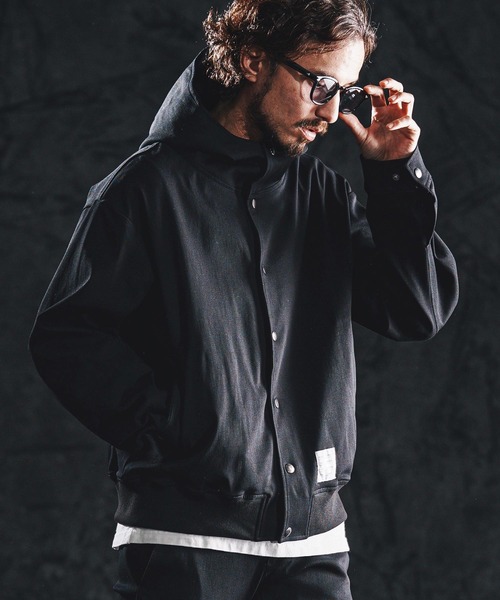 wjk reluxe(ダブルジェーケーリラックス)の「mj11338-stretch dot button parka ドットボタンパーカー(WR26S-09)(その他アウター・メンズ・ブラック/ホワイト/ネイビー・L/M/S)」の16枚目の写真