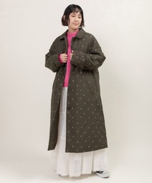 日本製 チャイルドウーマン ●ハードメルトン ステンカラーハーフコート ウール CHILD WOMAN（チャイルドウーマン）の「○ハードメルトン ステンカラー