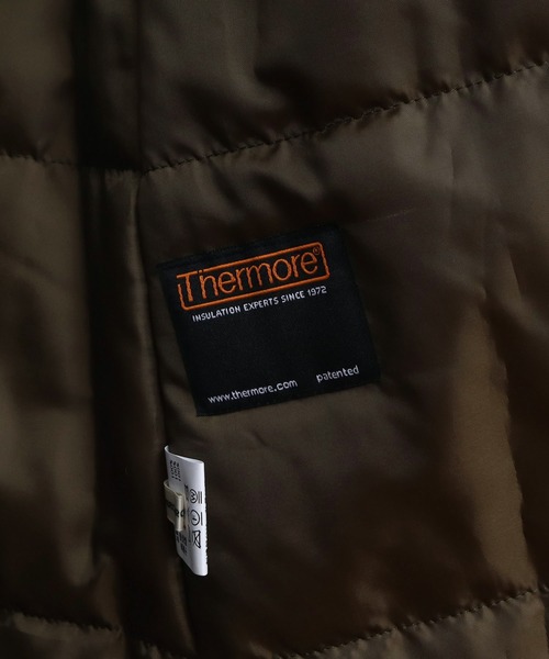 CHILD WOMAN（チャイルドウーマン）の「EVOダウン 小花刺繍ステンコート（ステンカラーコート・レディース・カーキ・FREE）」の5枚目の写真