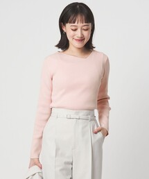 green label relaxing | ＜1_OF MINE＞リブ アシンメトリー ネック プルオーバー ニット(ニット/セーター)