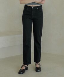 Lossy boy-fit denim pants_black
