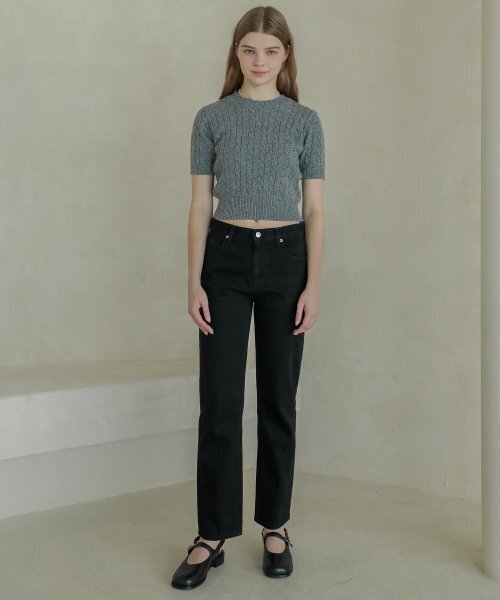 LOSSYROW(ロッシロー)の「Lossy boy-fit denim pants_black(デニムパンツ・レディース・その他・MEDIUM/SMALL)」の3枚目の写真