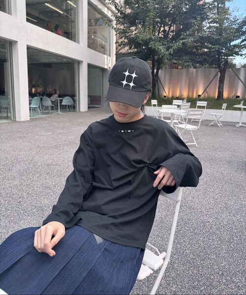 TRIPSHOP（トリップショップ）の「トリップピアスロングスリーブ（Tシャツ/カットソー・レディース・ブラック・SMALL/MEDIUM）」の2枚目の写真