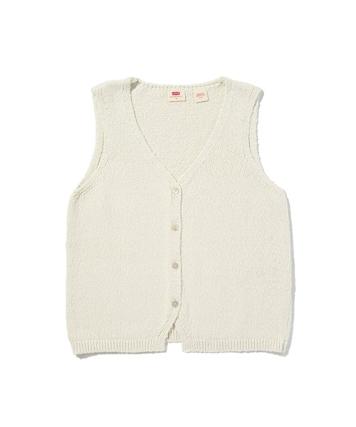 Levi's（リーバイス）の「Levi's/リーバイス HELEN ミニブークレ ベスト（ベスト・レディース・ホワイト・XS/S/M）」の4枚目の写真