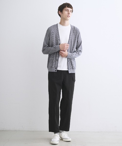 three dots(スリードッツ)の「コットンシルク トラウザー(カーゴパンツ・メンズ・ブラック/グリーン系その他/ダークネイビー・SMALL/MEDIUM/LARGE)」の19枚目の写真
