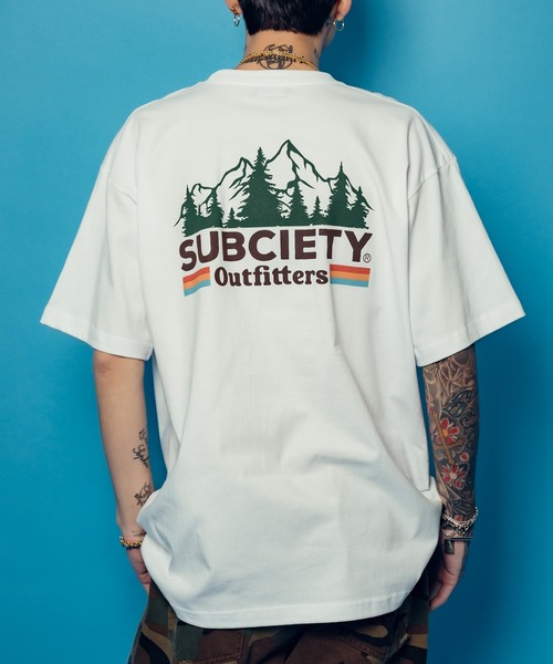 Subciety(サブサエティ)の「Outfitters tee(Tシャツ/カットソー・メンズ・ブラック/ホワイト/チャコール・SMALL/MEDIUM/LARGE/X-LARGE/XX-LARGE)」の1枚目の写真
