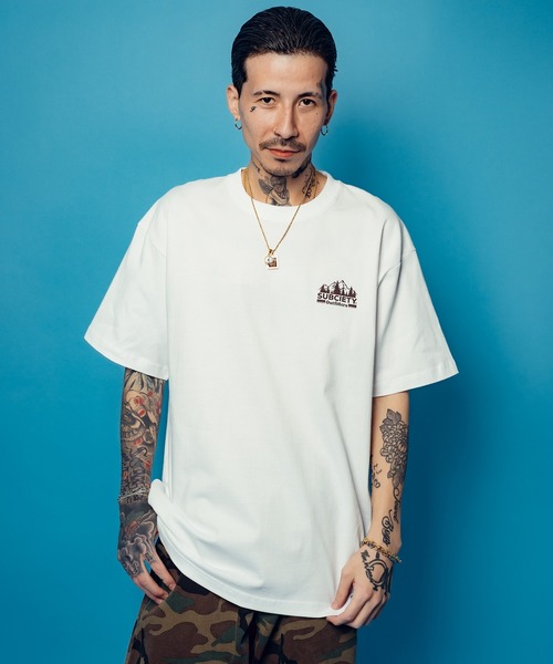 Subciety(サブサエティ)の「Outfitters tee(Tシャツ/カットソー・メンズ・ブラック/ホワイト/チャコール・SMALL/MEDIUM/LARGE/X-LARGE/XX-LARGE)」の8枚目の写真