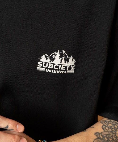 Subciety(サブサエティ)の「Outfitters tee(Tシャツ/カットソー・メンズ・ブラック/ホワイト/チャコール・SMALL/MEDIUM/LARGE/X-LARGE/XX-LARGE)」の12枚目の写真