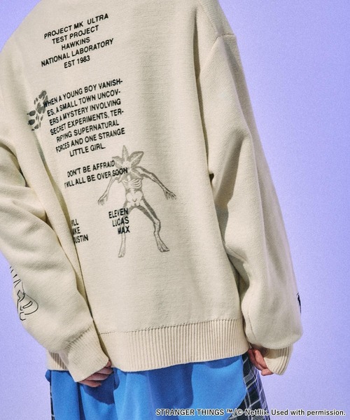 STRANGER THINGS × ニコアンド コラボ アソートモチーフニット STRANGER THINGS】コラボ アソートモチーフニット（ニット/セーター