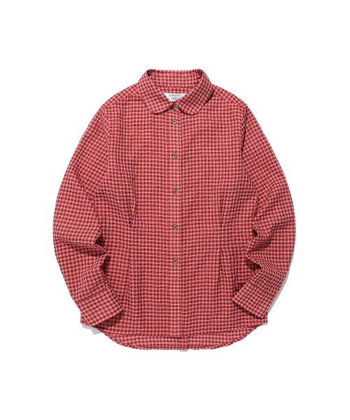 NICE GHOST CLUB(ナイスゴーストクラブ)の「FFATS ROUND COLLAR SHIRT_RED(NG2FSUW300A)(シャツ/ブラウス・レディース・レッド・S/M)」の1枚目の写真
