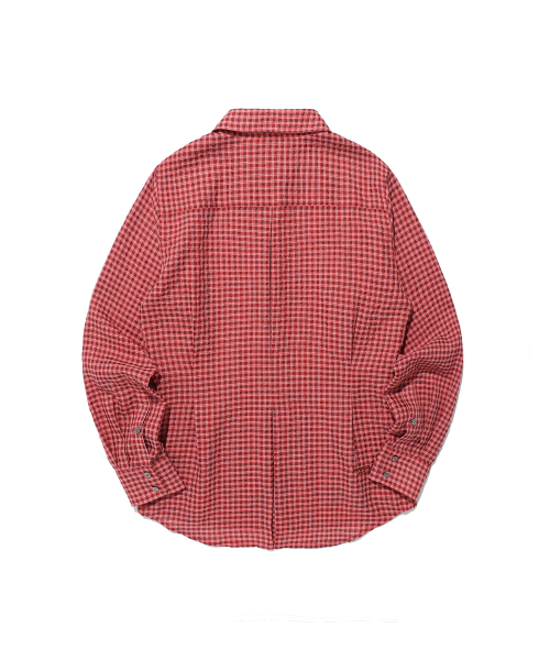 NICE GHOST CLUB(ナイスゴーストクラブ)の「FFATS ROUND COLLAR SHIRT_RED(NG2FSUW300A)(シャツ/ブラウス・レディース・レッド・S/M)」の2枚目の写真
