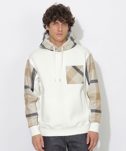 CB CRESTBRIDGE（シービークレストブリッジ）の「パーシャルチェック切替フーディー（パーカー・レディース・オフホワイト/ブラック・3/2/1）」の21枚目の写真