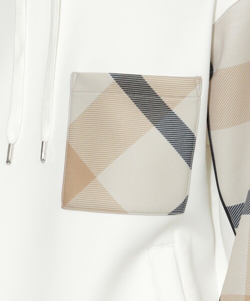 CB CRESTBRIDGE（シービークレストブリッジ）の「パーシャルチェック切替フーディー（パーカー・レディース・オフホワイト/ブラック・3/2/1）」の14枚目の写真