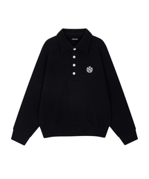 INTERSECTION（インターセッション）の「オーバーサイズカラー スウェットシャツ [ブラック]（スウェット）」