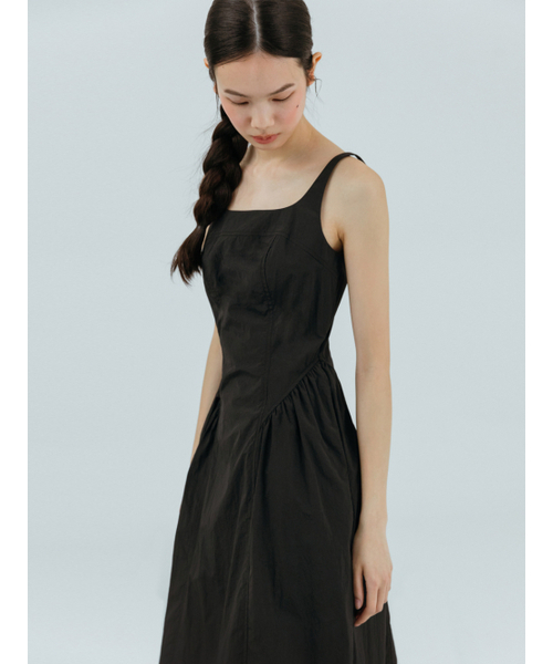 ETMON(エトモン)の「Volume Shirring Sleeveless Dress Black(Tシャツ/カットソー・レディース・その他・S/M)」の3枚目の写真