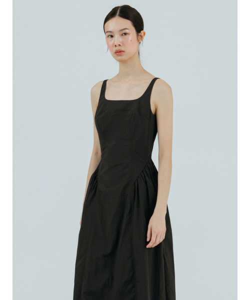 ETMON(エトモン)の「Volume Shirring Sleeveless Dress Black(Tシャツ/カットソー・レディース・その他・S/M)」の5枚目の写真