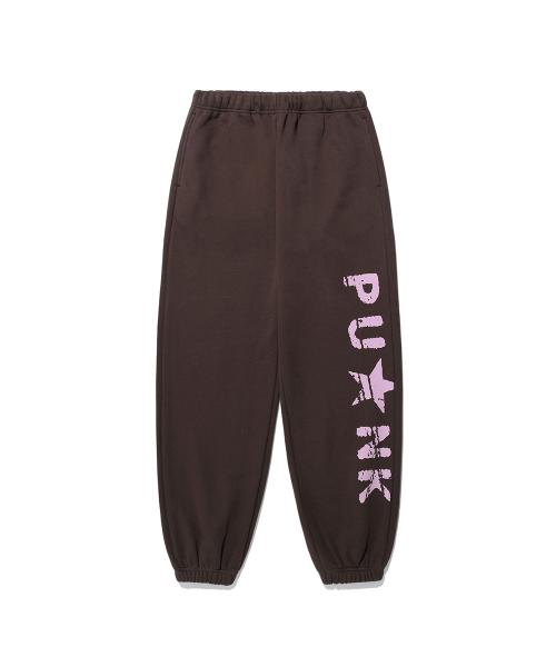 ISTKUNST（イストクンスト）の「99 PUNK SWEATPANTS_BROWN(IK2EFMPA00A)（スウェットパンツ・レディース・ブラウン・S/M/L）」の2枚目の写真