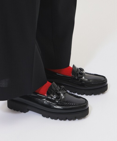 G.H.BASS(ジーエイチバス)の「【別注】G.H.Bass / BLACK BIT ローファー(ローファー・レディース・ブラック・8/7h/7/6h/6/5h)」の2枚目の写真