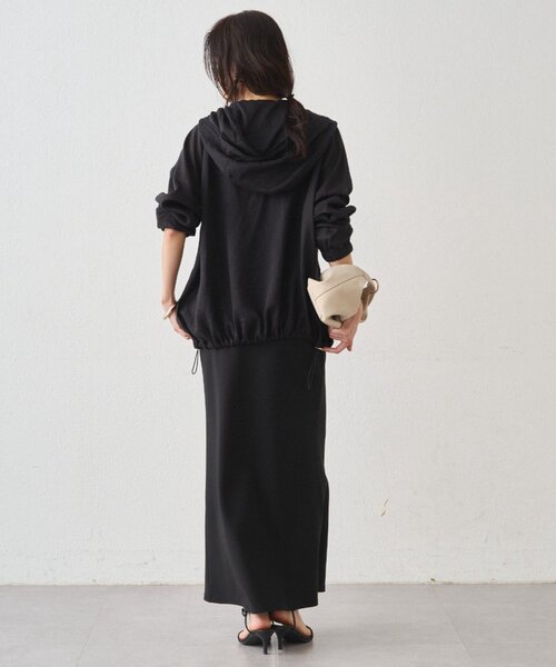 LOUNGEDRESS(ラウンジドレス)の「シアーZIPパーカー(パーカー・レディース・オフホワイト/ベージュ/ブラック・FREE)」の18枚目の写真