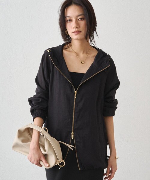 LOUNGEDRESS(ラウンジドレス)の「シアーZIPパーカー(パーカー・レディース・オフホワイト/ベージュ/ブラック・FREE)」の20枚目の写真