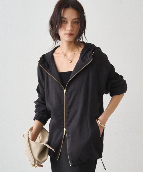 LOUNGEDRESS(ラウンジドレス)の「シアーZIPパーカー(パーカー・レディース・オフホワイト/ベージュ/ブラック・FREE)」の21枚目の写真