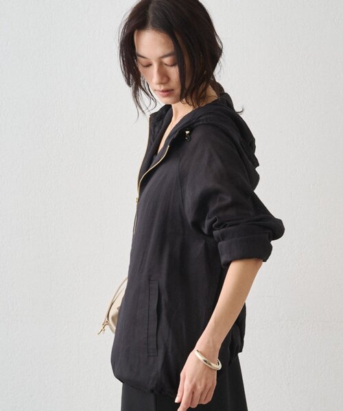 LOUNGEDRESS(ラウンジドレス)の「シアーZIPパーカー(パーカー・レディース・オフホワイト/ベージュ/ブラック・FREE)」の22枚目の写真