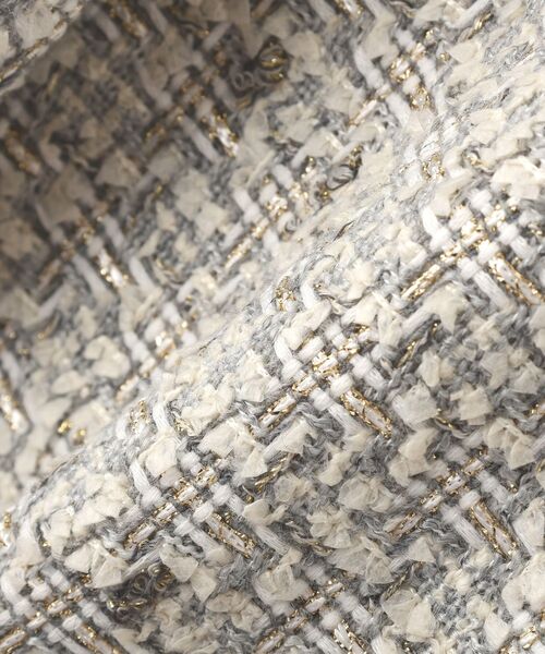 YECCA VECCA（イェッカヴェッカ）の「ノーカラーツイードジャケット（テーラードジャケット・レディース・ブルー/グレー・FREE）」の14枚目の写真