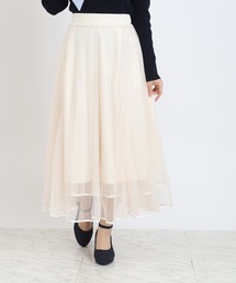 ASTORIA ODIER | 裾パイピングチュールスカート(スカート)