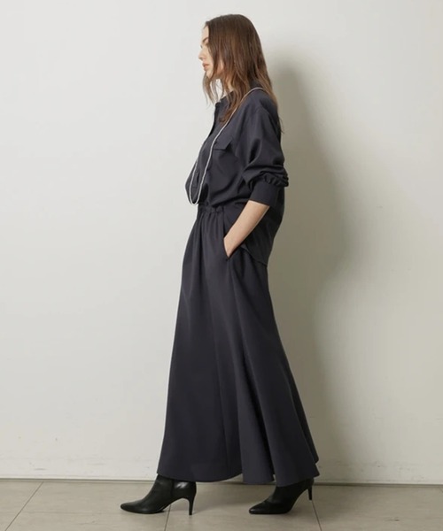 CADUNE（カデュネ）の「ドロストシャツワンピース（ワンピース・レディース・ネイビー/チャコールグレー/ベージュ系その他・38/36）」の8枚目の写真