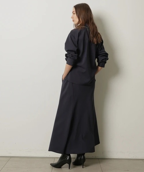 CADUNE（カデュネ）の「ドロストシャツワンピース（ワンピース・レディース・ネイビー/チャコールグレー/ベージュ系その他・38/36）」の7枚目の写真