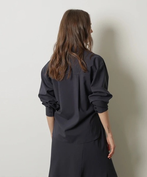 CADUNE（カデュネ）の「ドロストシャツワンピース（ワンピース・レディース・ネイビー/チャコールグレー/ベージュ系その他・38/36）」の5枚目の写真