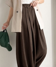 classicalelf（クラシカルエルフ）の「【UVカット・防シワ機能付き】楽なのにきれい、涼感ワッシャー素材イージーカーブパンツ（その他パンツ）」