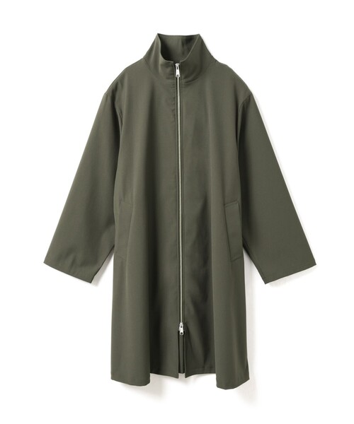 mizuiroind(ミズイロインド)の「mizuiro ind ハイネックジップコート(その他アウター・レディース・ネイビー/チャコールグレー/ブラック・FREE)」の2枚目の写真