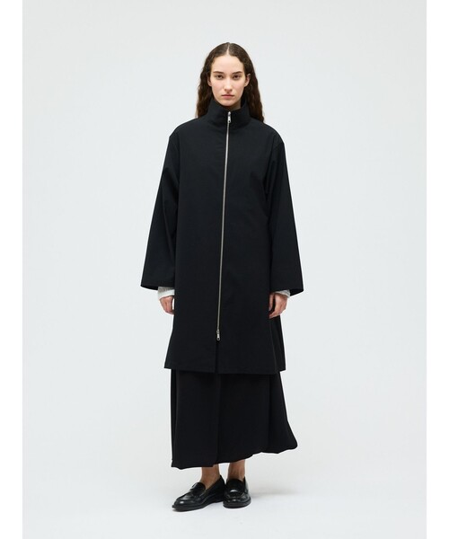 mizuiroind(ミズイロインド)の「mizuiro ind ハイネックジップコート(その他アウター・レディース・ネイビー/チャコールグレー/ブラック・FREE)」の1枚目の写真