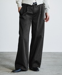 WYM LIDNM（ウィム バイ リドム）の「GABA WIDE PIGMENT DYED 2TUCK TROUSERS（その他パンツ）」