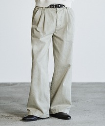 WYM LIDNM（ウィム バイ リドム）の「GABA WIDE PIGMENT DYED 2TUCK TROUSERS（その他パンツ）」