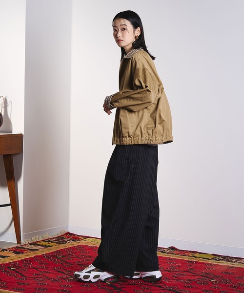 ROSE BUD（ローズバッド）の「(CREOLME)REVERSIBLE CHECK JACKET（ブルゾン・レディース・ネイビー/ベージュ・ONE SIZE）」の13枚目の写真