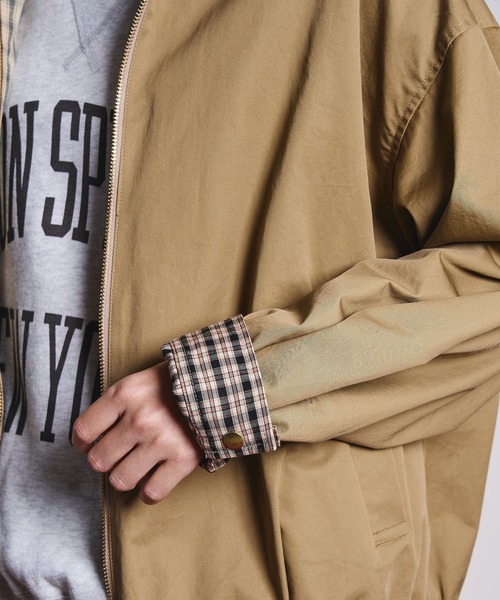 ROSE BUD（ローズバッド）の「(CREOLME)REVERSIBLE CHECK JACKET（ブルゾン・レディース・ネイビー/ベージュ・ONE SIZE）」の20枚目の写真