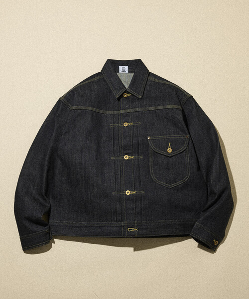 Lee(リー)の「Lee × FREAK'S STORE/リー 別注 COWBOY JACKET/カウボーイ デニムジャケット(ブルゾン・メンズ・ネイビー/インディゴブルー・LARGE/MEDIUM)」の3枚目の写真