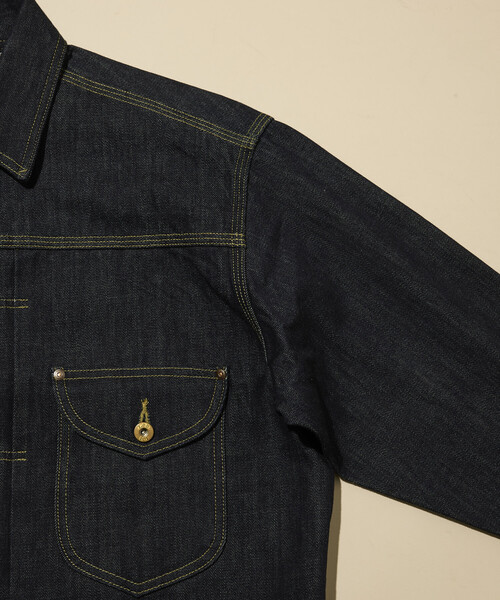 Lee(リー)の「Lee × FREAK'S STORE/リー 別注 COWBOY JACKET/カウボーイ デニムジャケット(ブルゾン・メンズ・ネイビー/インディゴブルー・LARGE/MEDIUM)」の8枚目の写真