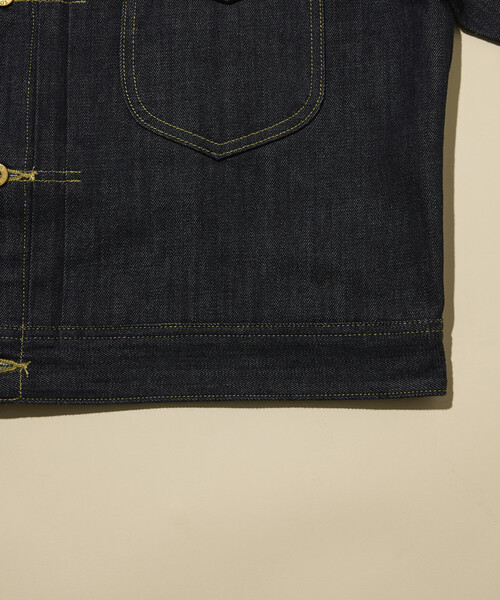 Lee(リー)の「Lee × FREAK'S STORE/リー 別注 COWBOY JACKET/カウボーイ デニムジャケット(ブルゾン・メンズ・ネイビー/インディゴブルー・LARGE/MEDIUM)」の9枚目の写真