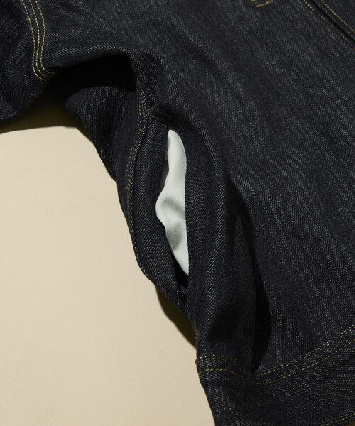 Lee(リー)の「Lee × FREAK'S STORE/リー 別注 COWBOY JACKET/カウボーイ デニムジャケット(ブルゾン・メンズ・ネイビー/インディゴブルー・LARGE/MEDIUM)」の16枚目の写真