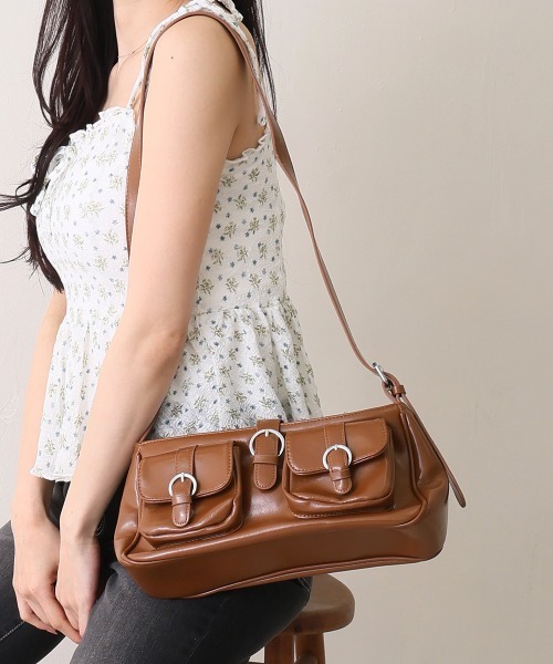 DEMETER(デメテル)の「ダブルポケット ベルトショルダー(ショルダーバッグ・レディース・ピンク/ブラウン/ブラック/レッド/オフホワイト・FREE)」の18枚目の写真