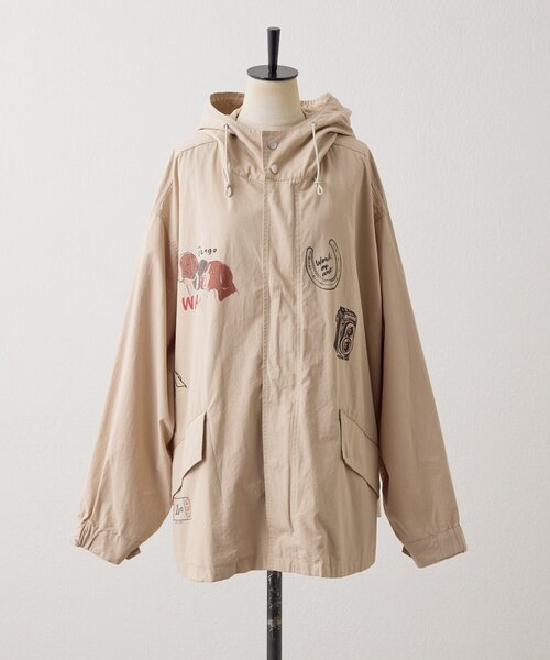 ear PAPILLONNER(イアパピヨネ)の「Kendai×SUM1 STYLE別注マンパ【SUM1 STYLE】(その他アウター・レディース・ブルー/ベージュ・FREE)」の11枚目の写真