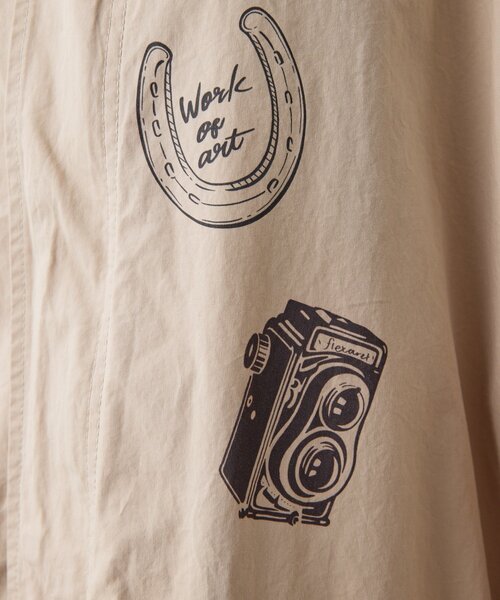 ear PAPILLONNER(イアパピヨネ)の「Kendai×SUM1 STYLE別注マンパ【SUM1 STYLE】(その他アウター・レディース・ブルー/ベージュ・FREE)」の19枚目の写真