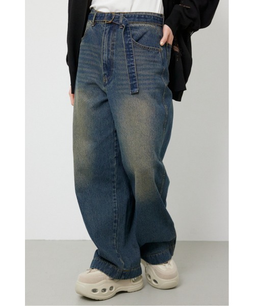 RODEO CROWNS WIDE BOWL(ロデオクラウンズワイドボウル)の「BAZOOKA パンツ(その他パンツ・レディース・ブルー/ブラック/ベージュ・SMALL/MEDIUM)」の3枚目の写真