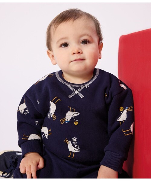 セール】PETIT BATEAU｜プチバトー（キッズ）のスウェット（裏起毛