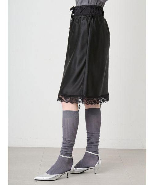 SORIN(ソリン )の「Satin Layered Midi Skirt/サテン レイヤードミディスカート(スカート・レディース・ホワイト/ライトピンク/ブラック・38)」の12枚目の写真